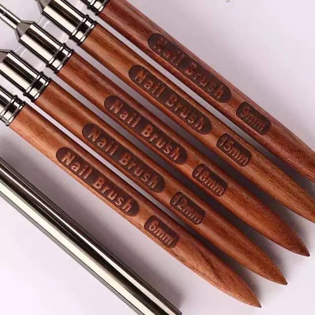 High-quality sandalwood nail art drawing pen extremely fine needle tube nail pen color painting flower line pen hook line drawing line pen