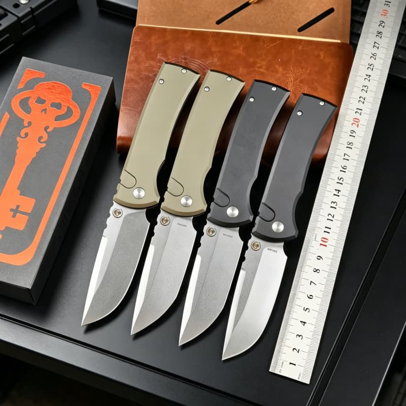 New co-branded Chavez 229 flat aluminum alloy high hardness outdoor camping portable fishing fruit knife