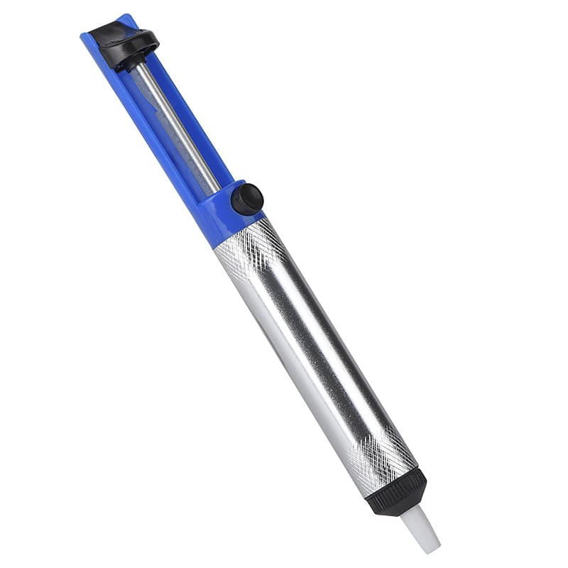 Manual small aluminum desoldering pump, desoldering pump, anti-slip desoldering gun, repair soldering iron, soldering tool accessory