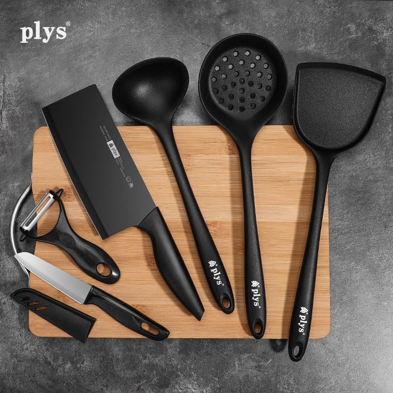 Kitchen Knife Set with Cutting Board 2-in-1, Chef Knife and Chopping Board Set