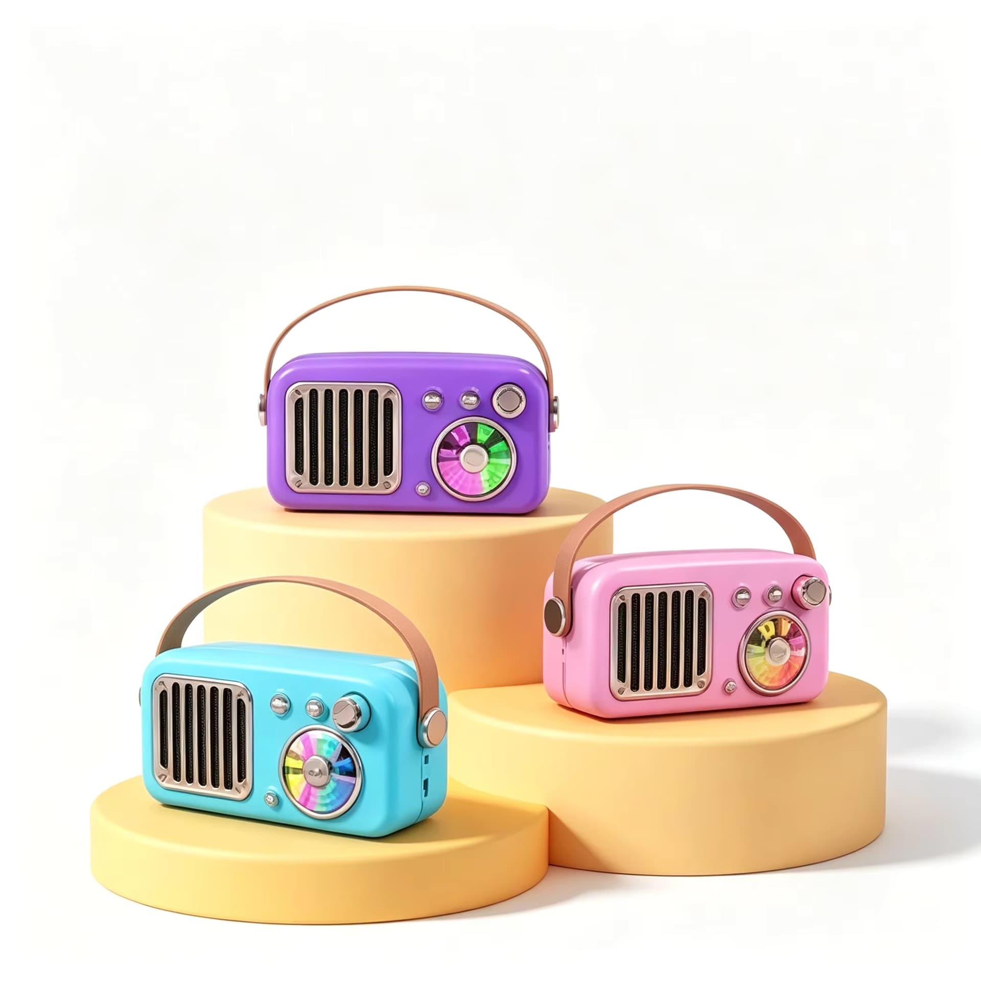 Portable Retro Kids Karaoke Speaker Home Entertainment Teaching Mini Speaker Outdoor TF Card Wireless Speaker