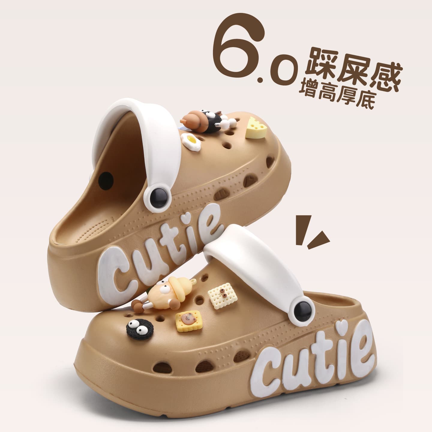 2026 New Model Women's Summer Outdoor Eva Clogs with Thick Soles, Super Comfortable, Non-Slip, Trendy Beach Sandals