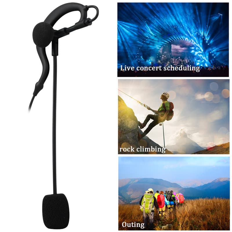 Cross-border e-commerce hot-selling referee headset cable, two-way voice referee arbitration in-ear and over-ear style.