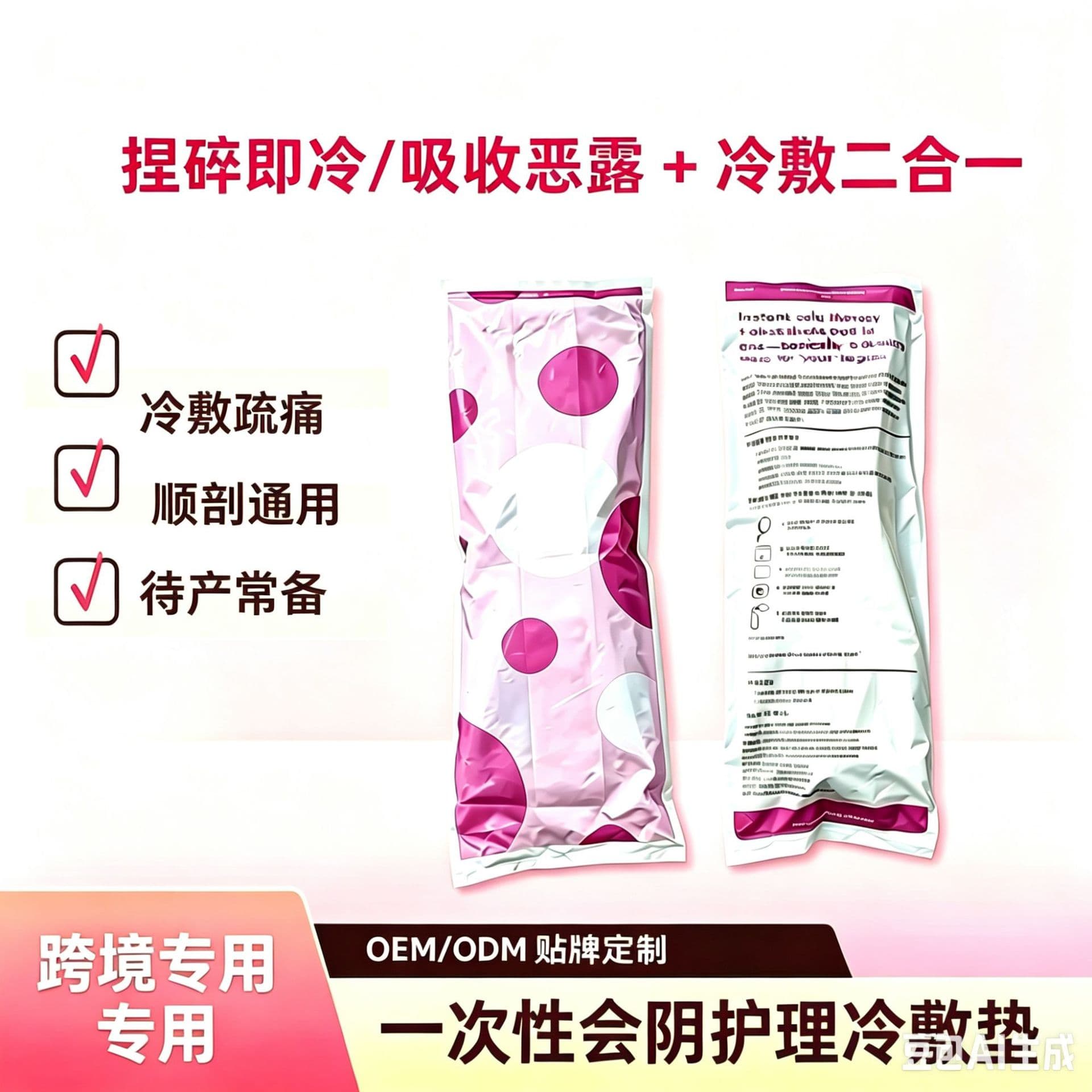 Postpartum Care Ice Bag Cold Compress C-section Normal Delivery Hamamelis Wipes Rinse Bottle Nursing Clothes for Pregnant Women