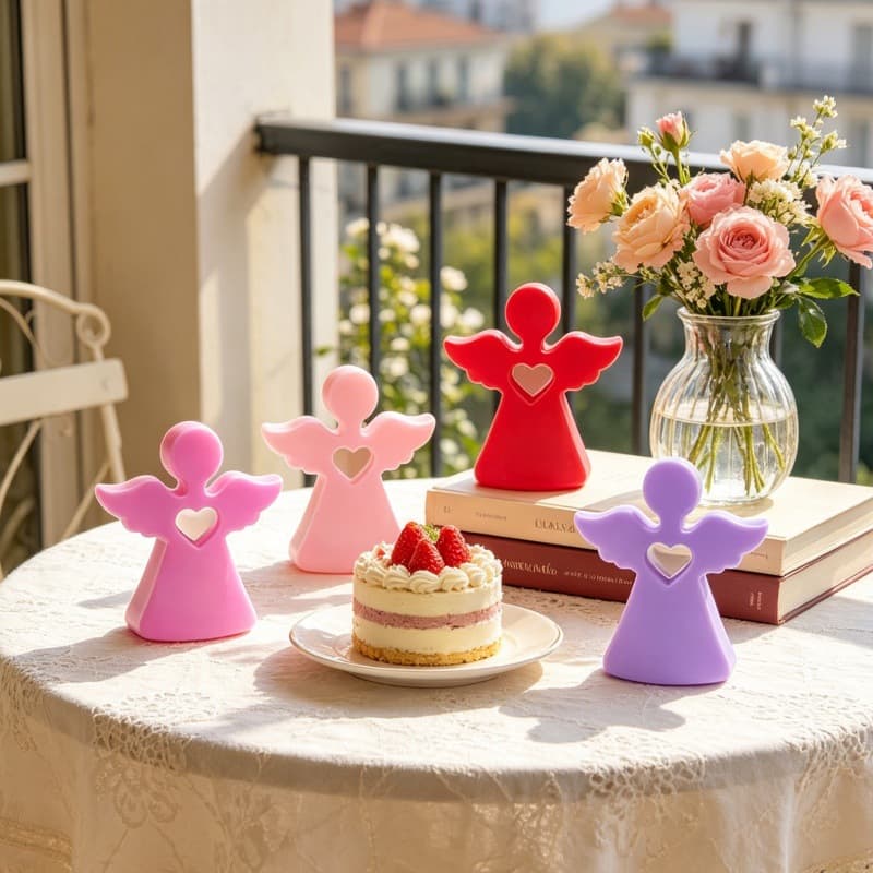 Love Angel Silicone Mold DIY Love Angel Aromatherapy Plaster Candle Baking Cake Decoration Mold