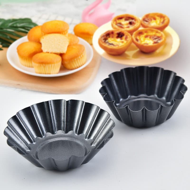Popular Chrysanthemum Tower Mold - Reusable Non-stick Carbon Steel Chrysanthemum Cup/Plate/Cake Bowl/Egg Tart Mold