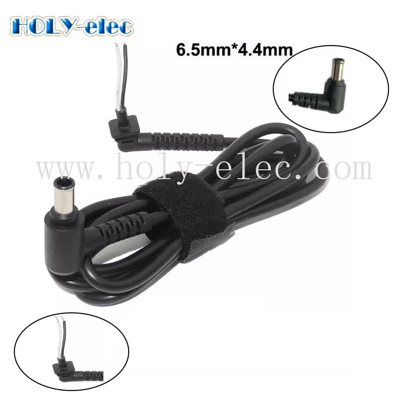 DC Power Male Connector Cable, Male Plug Adapter for SONY 6.4*4.4MM DC Power Cord