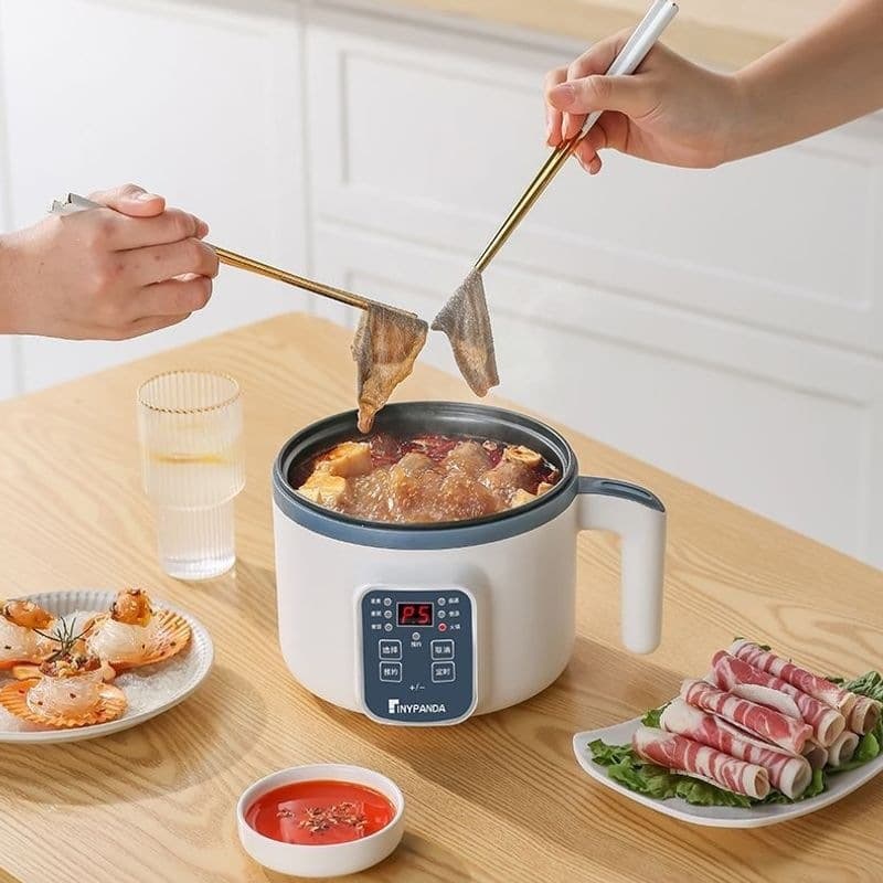Multifunctional rice cooker, household porridge and rice rice cooker, mini noodle cooking non-stick pot, dormitory small smart electric cooker