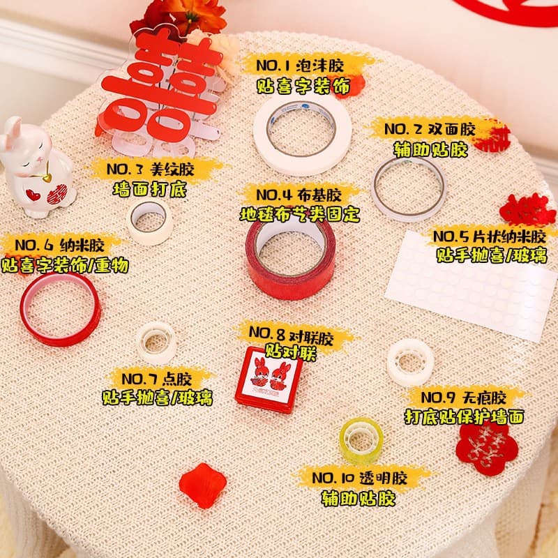 Manufacturer wholesale balloon glue dots, super sticky glue dots, transparent glue dots, balloon decorative glue dots, masking glue nano glue