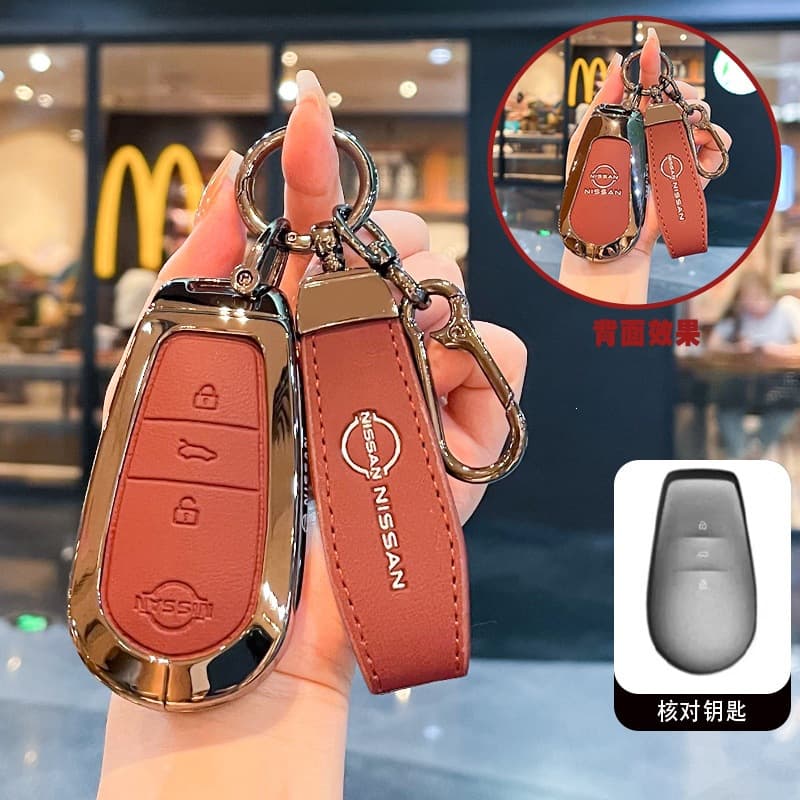 Compatible with Dongfeng Nissan N7 Key Case New NISSAN N7 Nissan Car Remote Cover Protective Shell Buckle