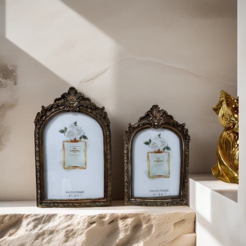American-Style Picture Frame Decoration Wholesale Light Luxury Picture Frame Sofa Bedroom Living Room Hanging Painting Cross-Border French Simple Bedside Home Decor