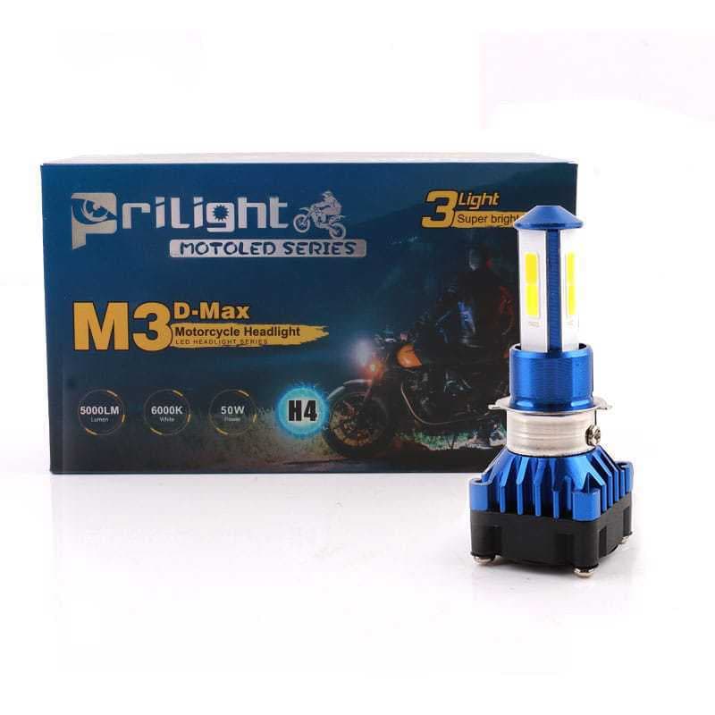 H4 BA20D H6M Motorcycle LED Headlight Bulb Super Bright H6 High/Low Beam Bulb for Car and Motorcycle