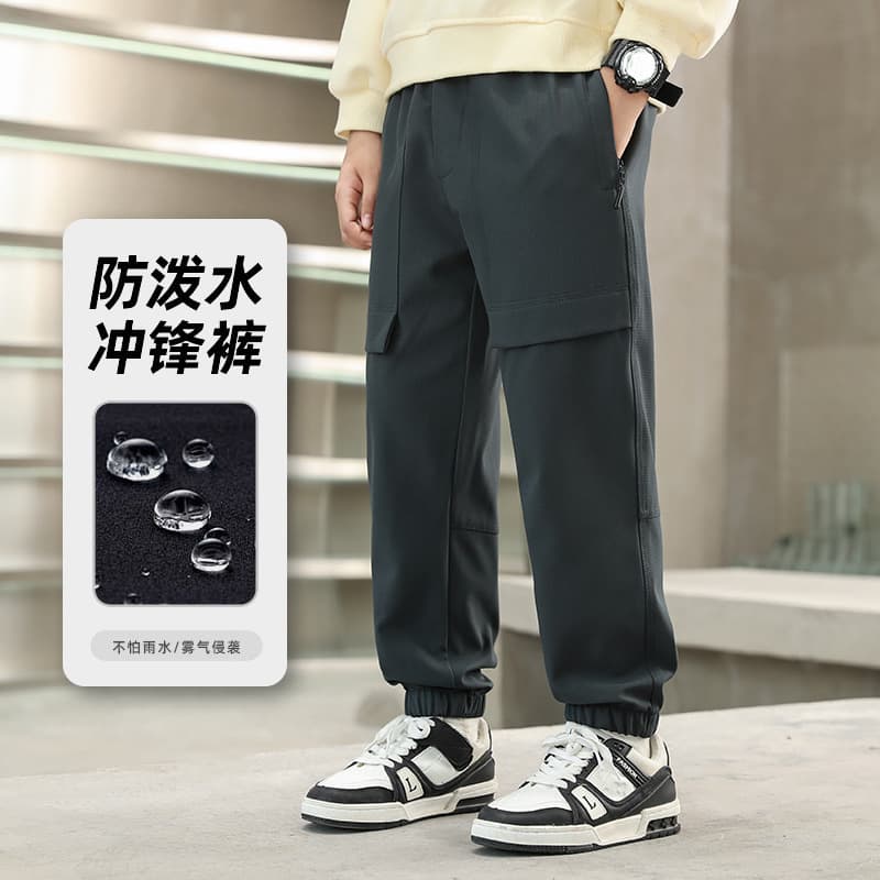 Waterproof 2025 New Style Outdoor Hiking Pants for Boys and Girls (Autumn and Winter), Fleece-lined Cargo Pants, Three-proof and Windproof Children's Pants