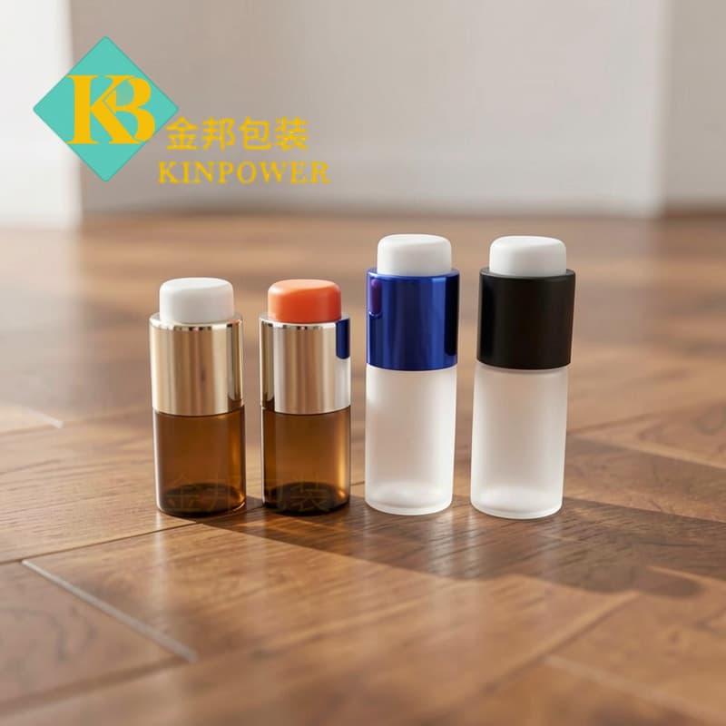 Spot 5ml essence liquid gouache mixing bottle 10ml freeze-dried powder bottle transparent glass essential oil bottle