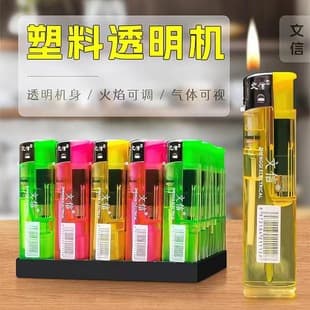 Wenxin 179 Open Flame Lighter Household Disposable Lighter Open Flame Convenience Store Supermarket Wholesale Commercial Full Box