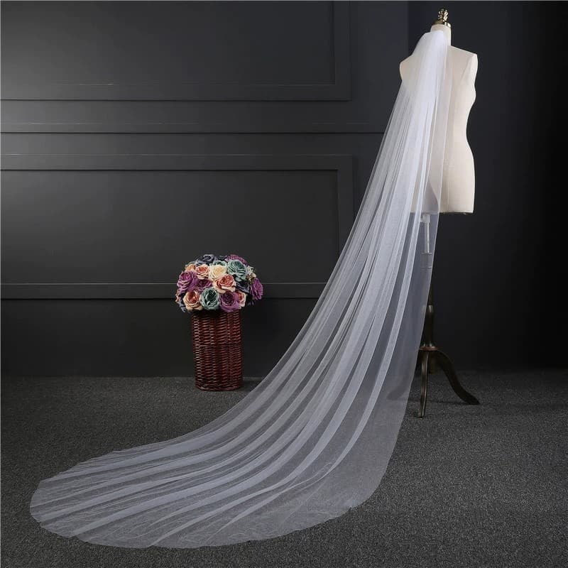 Factory direct supply of single-layer plain yarn headscarves with hair combs, round train, outer single-layer headscarves, wholesale 3-meter full-length headscarves.