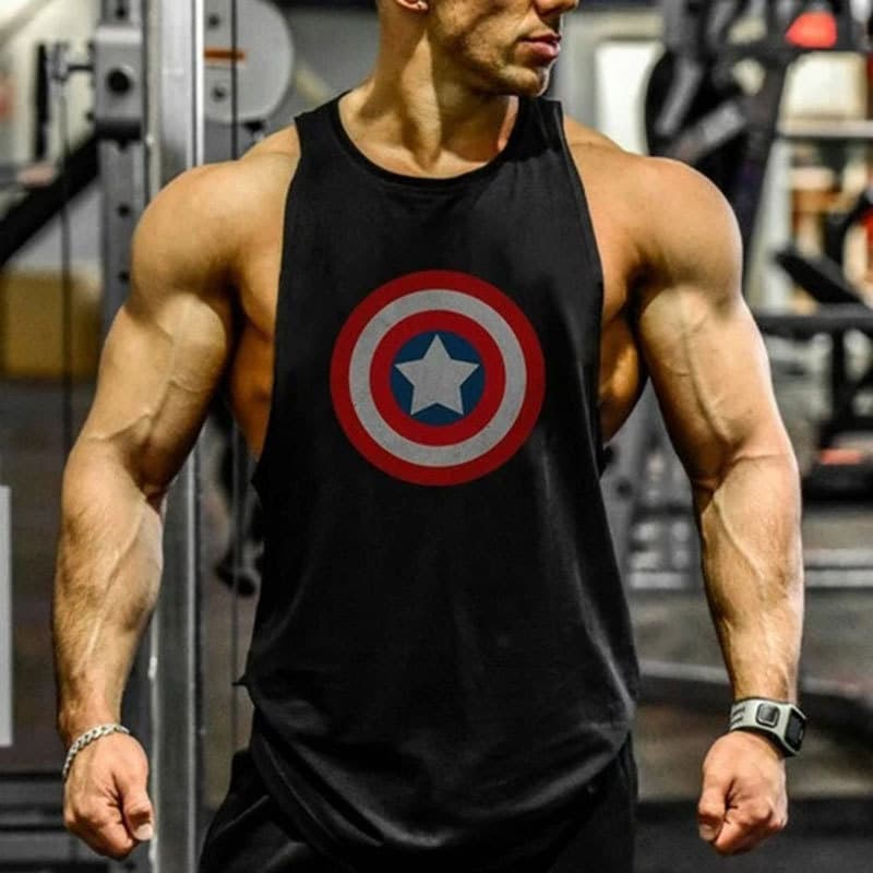 Men's Summer Fitness Casual Sports Vest Tank Top Cotton Popular Sleeveless Loose Fit Clothing for AliExpress eBay