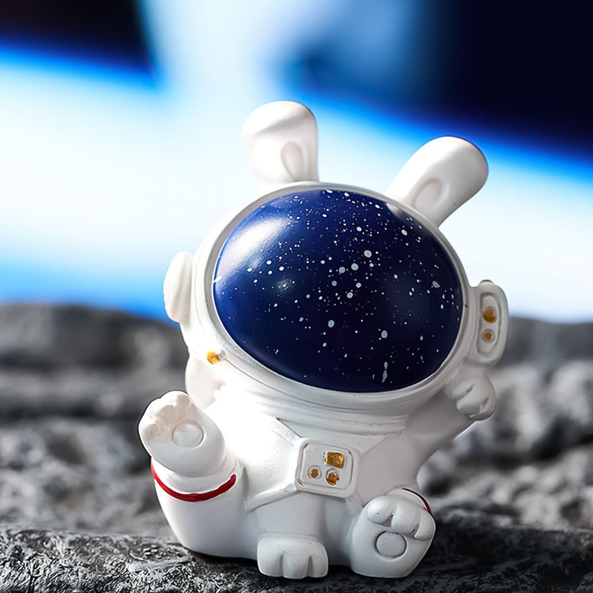 Creative design astronaut rabbit resin material decorative children's toy ornaments home decoration statue ornaments