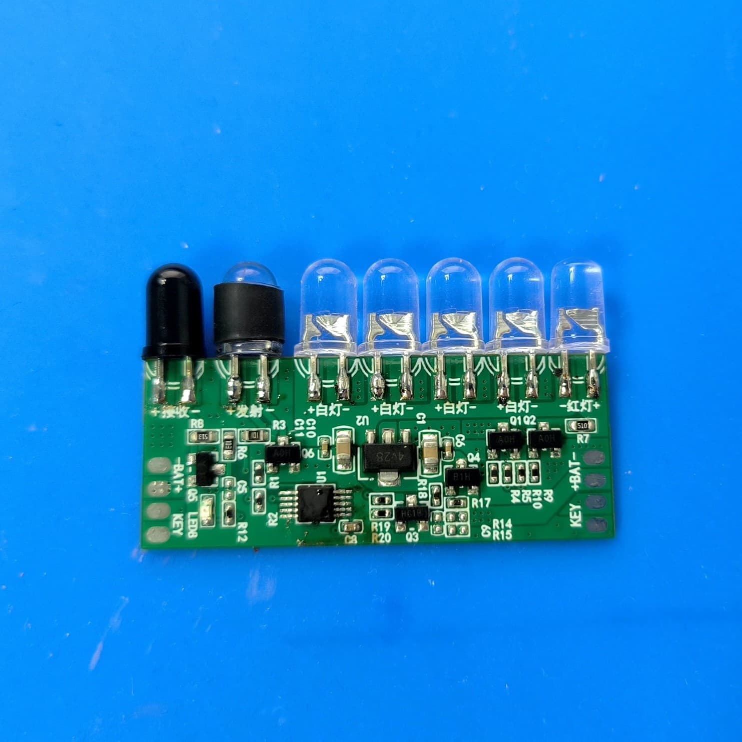 Night Fishing LED Gesture Sensing Control Board Rechargeable LED Hat Control Board Outdoor LED Control Board - 5 Lights