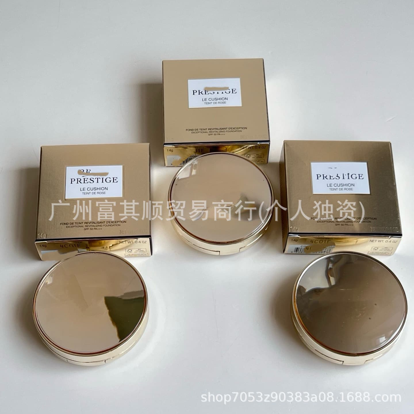 Cross-border floral secret rose nourishing cushion foundation 14g 010 ivory white 012 porcelain white 020 cushion cream