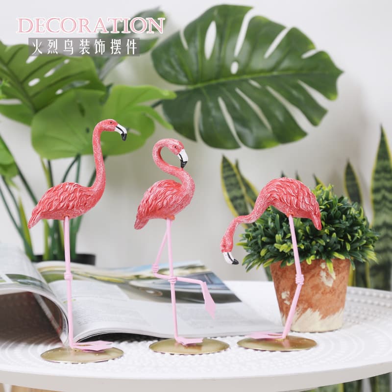 Flamingo Decorative Ornament for Living Room, Office, Study, Home Renovation, New House Decoration, and Photo Prop