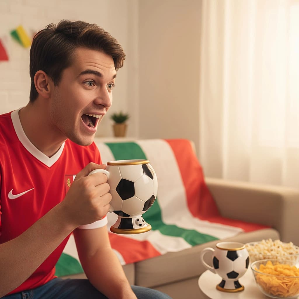 Cross-border New World Cup National Team Football Mug Resin High Value Stainless Steel 3D Souvenir Coffee Cup