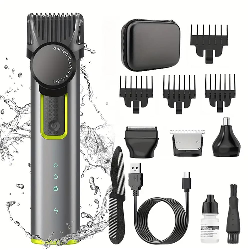 Cross-border Oily Hair Electric Clipper USB Hair Trimmer Home Barber Clipper Professional Hair Cutting Clipper