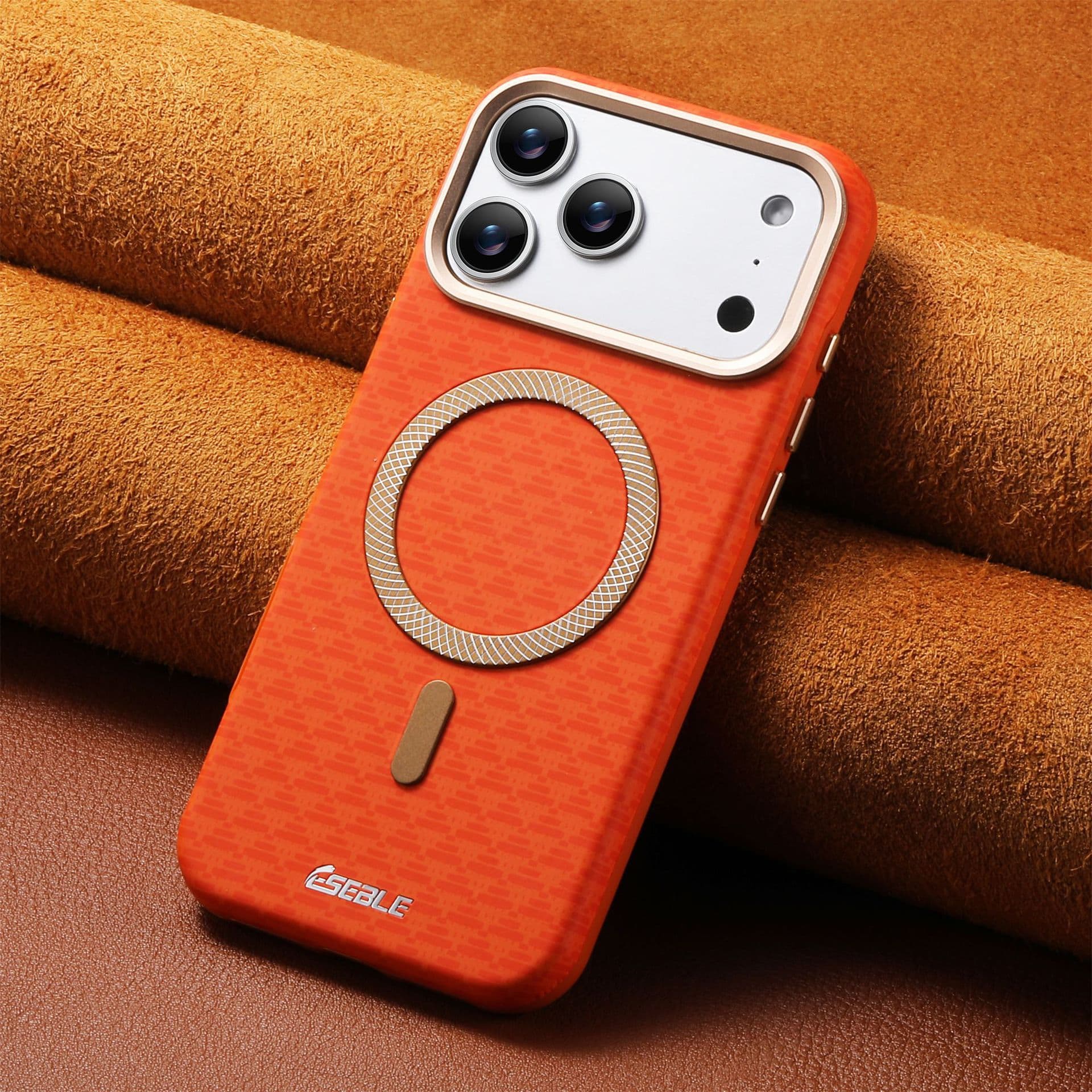Cross-border compatible iPhone 17 PRO MAX frosted magnetic phone case, Apple 16 mountain peak premium protective cover 15