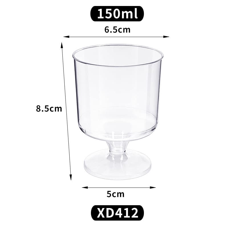 Assorted Mousse Cake Cups, Square Cups, Dessert Table Slanted-Mouth Pudding Jelly Cups, Tiramisu Disposable Plastic Cups