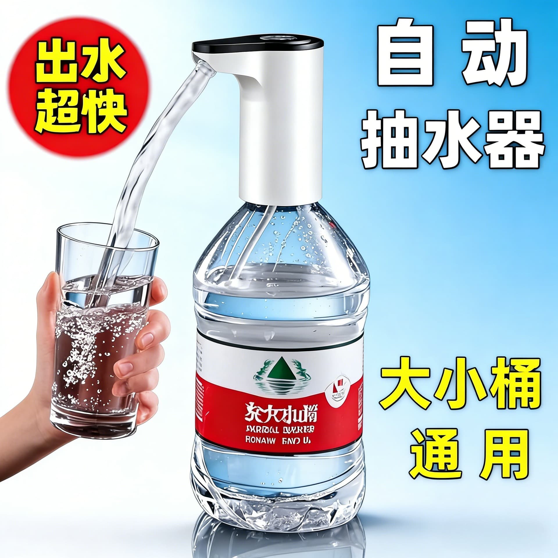 Water Dispenser Pump, Press-Type Automatic Water Pump, Household Drinking Water Dispenser, German Imported Electric Bottled Water Pump