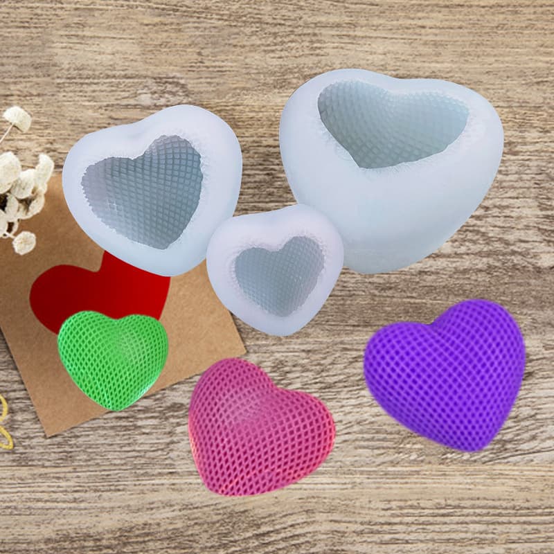 Woven Heart Silicone Mold DIY Queen Valentine's Day Heart Mousse Cake Heart-Shaped Chocolate Silicone Mold