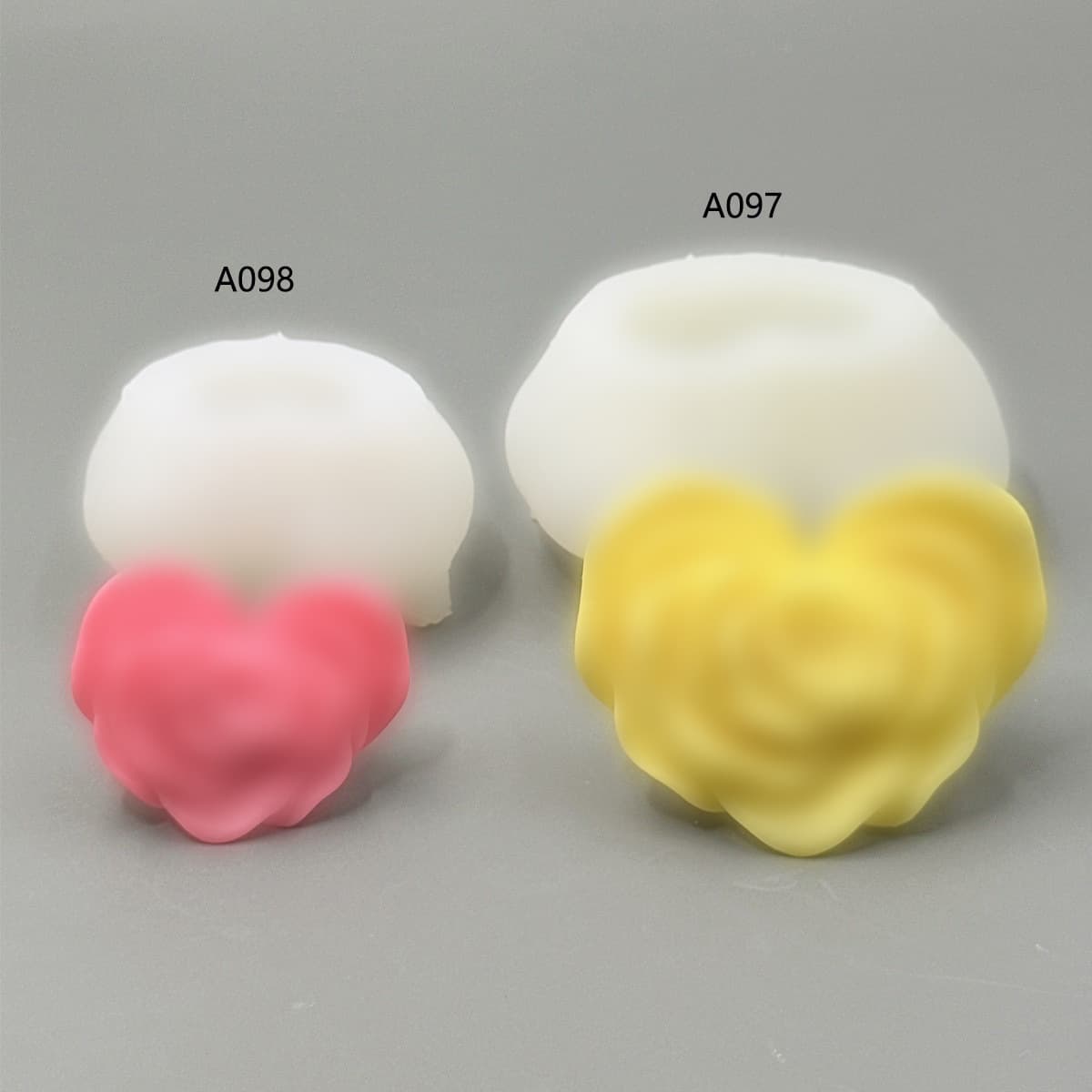 Love Rose Scented Candle Mold DIY Rose Candle Gift Epoxy Resin Mold
