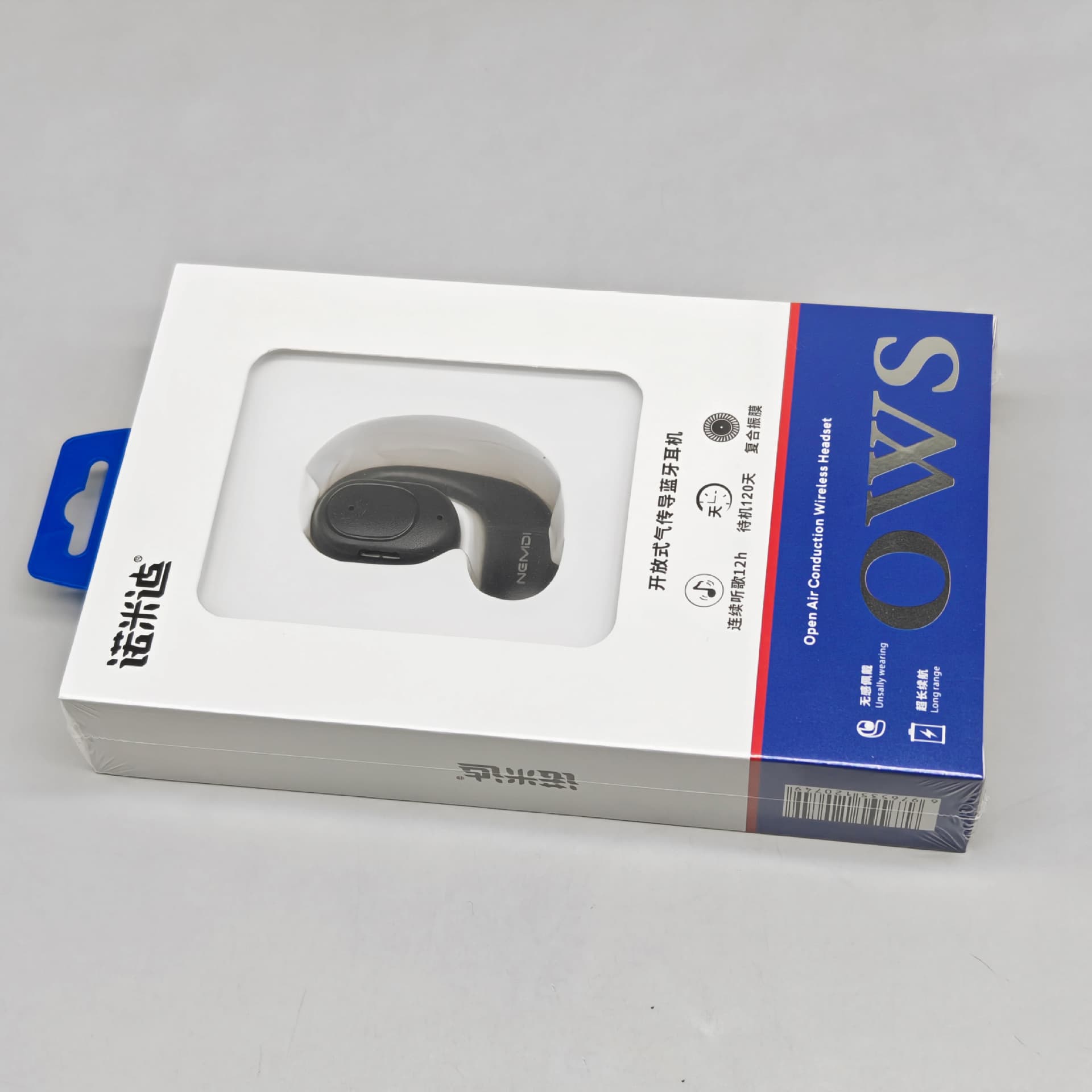 In Stock Single Ear Open-Ear Wireless Bluetooth Earphones, Ultra-Long Battery Life, Air Conduction, Hook-on Design for Sports