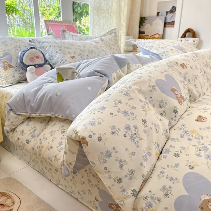 Maternal and infant grade A category 100% cotton quilt cover single piece cotton brushed printed single quilt cover single double cotton quilt cover