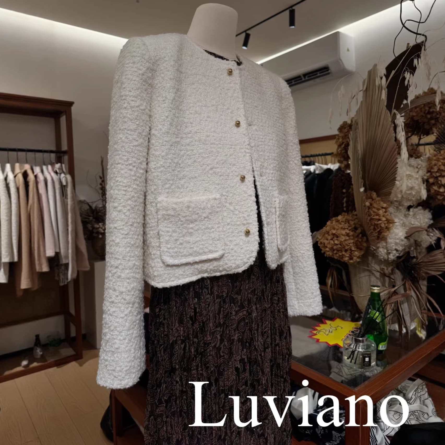 Shenzhen Nanyou 2026 Spring/Summer New CE Style Wool Tweed Basic Chanel-Style Jacket