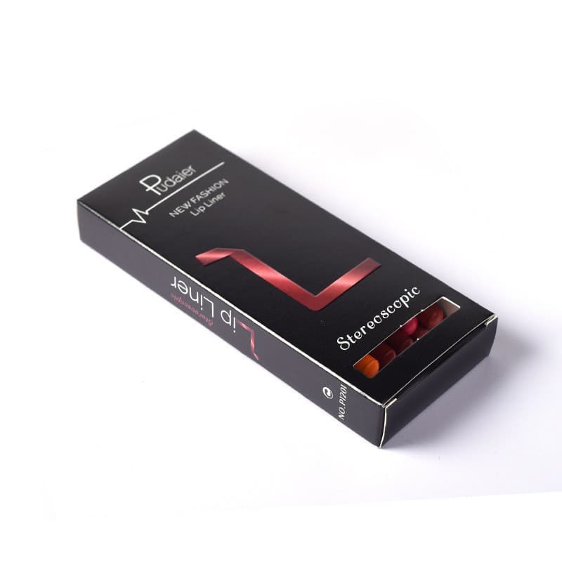 Pudaier 12-Color Lip Liner Pencil Waterproof Smudge-Proof Matte Velvet Lipstick Pen Bestseller Cross-Border Cosmetic