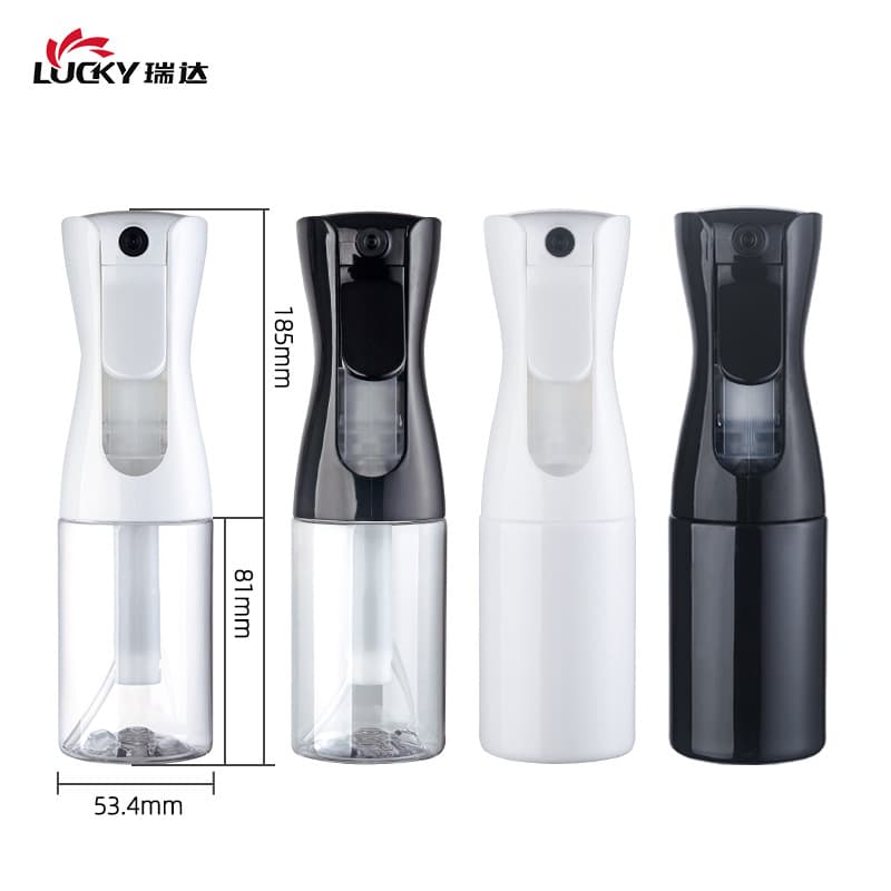 In Stock 200ml 300ml Continuous Spray Bottle Cosmetic Refillable Mist Bottle Plastic High-Pressure Hairdressing Alcohol Sprayer