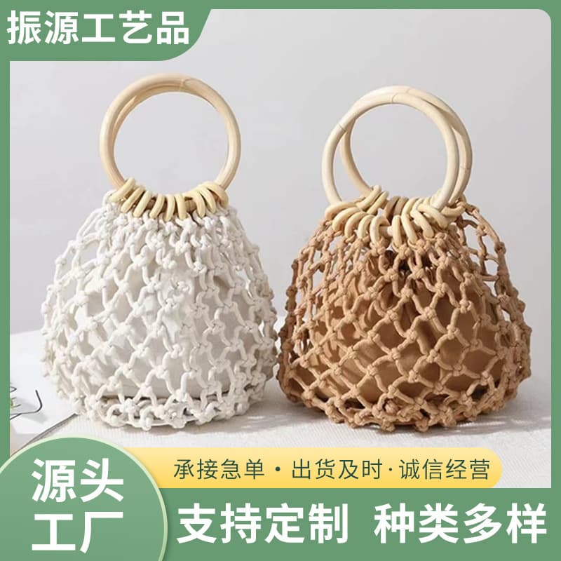 Small Straw Woven Handbag, Mini Crochet Bag, Artistic Style, Versatile for Any Outfit, Small Wholesale