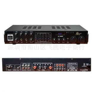 High Power Home Amplifier Hot Sale 220V Bluetooth EQ Equalizer with Optical Fiber Karaoke Amplifier