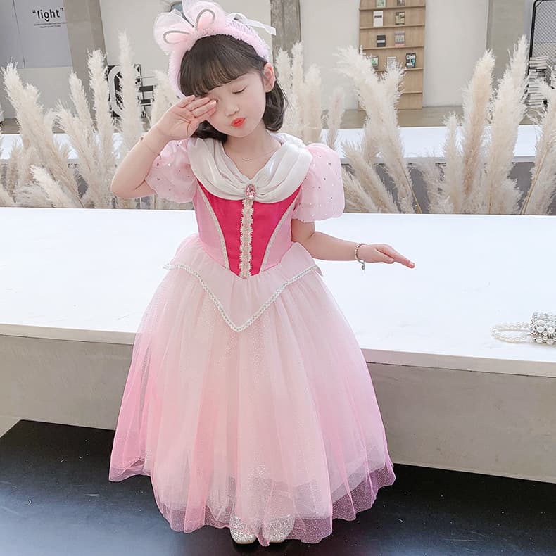 2025 new summer children's clothing girls' dresses Aurora Princess skirt tutu skirt children's Halloween performance costumes