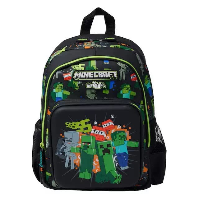 Dedicated Zipper, Australia Children's Backpack Smiggle Cartoon Multifunctional Zipper Pressure-Relieving Double Shoulder Bag for Primary School Students