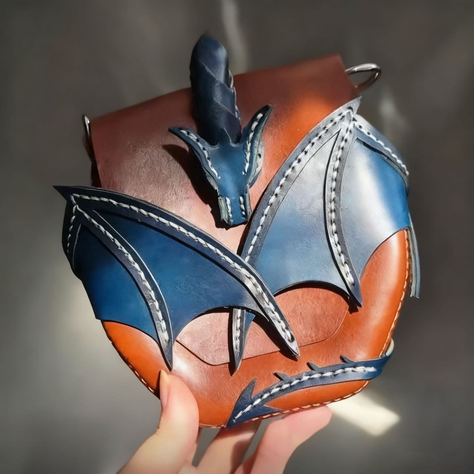 Handmade Enchanted Dragon Leather Satchel