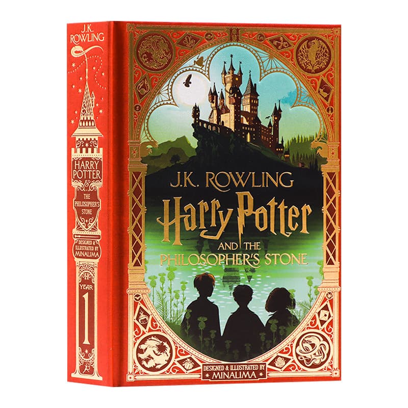Harry Potter and the Philosopher's Stone English Original Novel New Deluxe Interactive Edition Designed by MinaLima Studio JK Rowling Merchandise