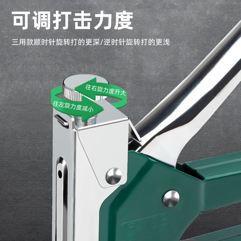 Tuosen Staple Gun for Woodworking, U-Shaped Nailer, Straight Nailer, Manual 3-in-1 Staple Gun for Home Use
