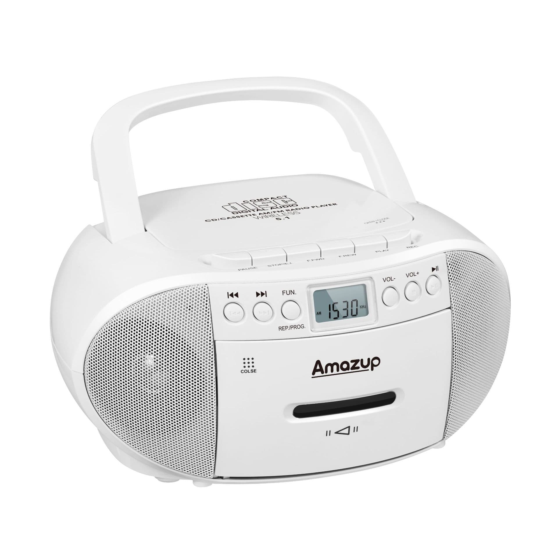 Cross-border Portable Stereo Bluetooth CD Cassette Player Boombox with Tape, AM/FM Radio