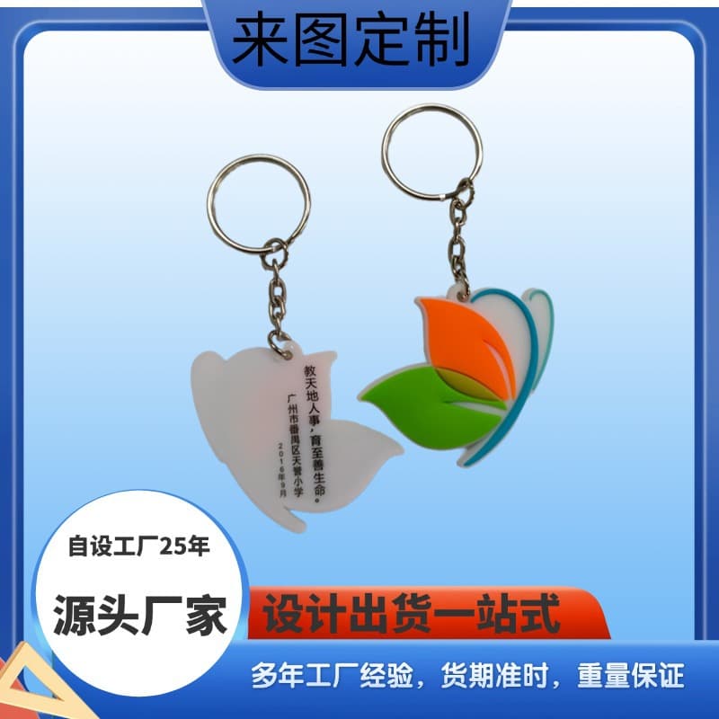 Cute cartoon keychain pendant, girly style, student backpack charm, best friend gift, PVC keychain pendant