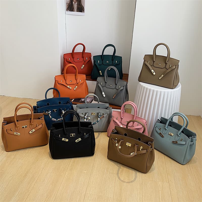 bags Style European and American Handheld Platinum Kelly Bag Women 2024 New Large Capacity Commuter Shoulder Crossbody Bag