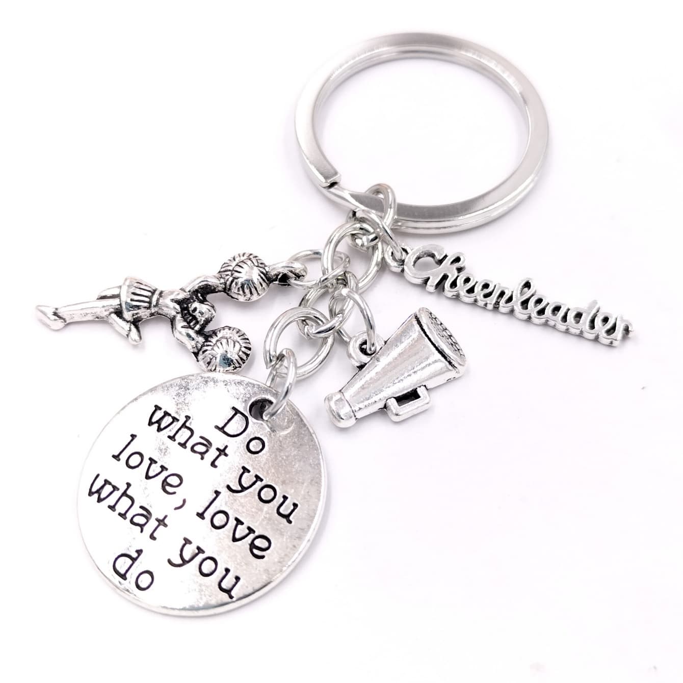 Cheerleader Do what you love keychain Cheerleader career commemorative keychain