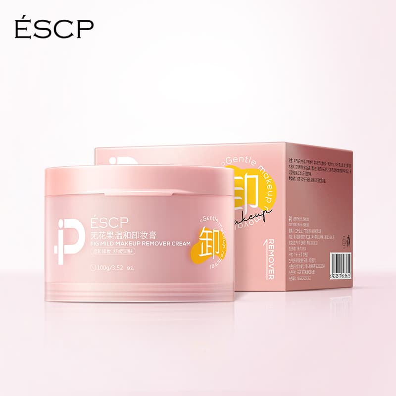 Business Cooperation xESCP Fig Gentle Cleansing Balm Fast Emulsification Cleanses Well Removes Sunscreen Makeup Remover OEM
