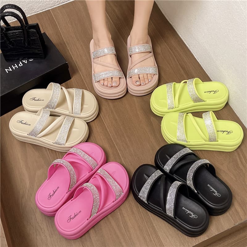 High-Heeled Sandals for Outer Wear, Cross-Border New Products, Women's Sandals, Casual Beach Sandals and Slippers for Women